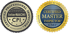 2 Badges: InterNACHI Certified Professional Inspector & Certified Master Inspector